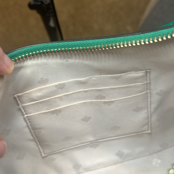 Kate Spade Staci Half Moon Small Shoulder Bag Crossbody Green - Picture 7 of 8